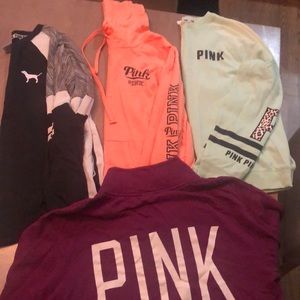 PINK sweatshirts! $28 all four or $8 a piece